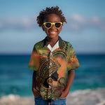 Black Women Kid Hawaiian Shirt Afro Latina Queen - African Pride