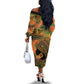 Black Women Off The Shoulder Long Sleeve Dress Afro Latina Queen - African Pride