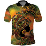 Black Women Polo Shirt Afro Latina Queen - African Pride