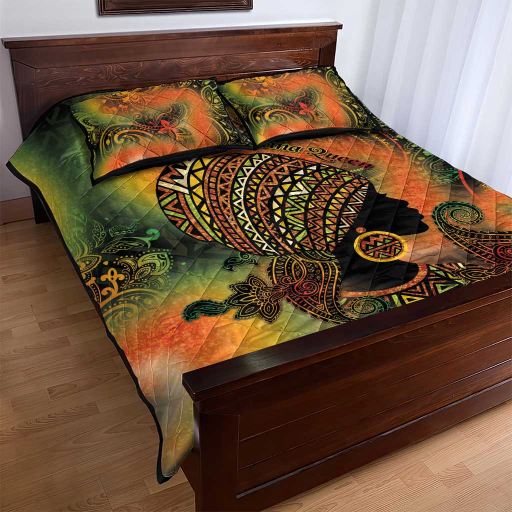 Black Women Quilt Bed Set Afro Latina Queen - African Pride