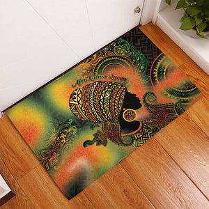 Black Women Rubber Doormat Afro Latina Queen - African Pride