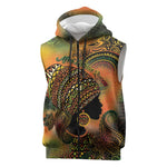 Black Women Sleeveless Zip Hoodie Afro Latina Queen - African Pride