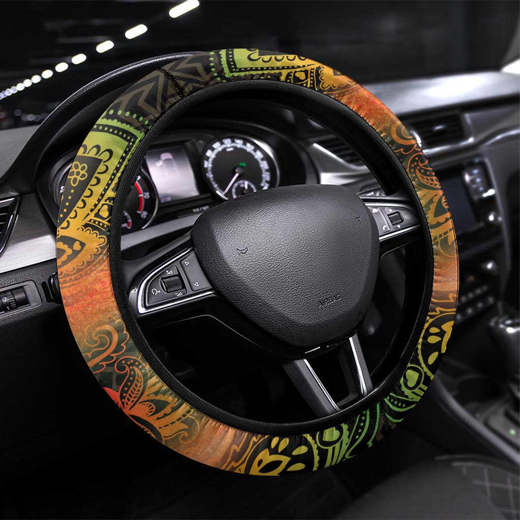 Black Women Steering Wheel Cover Afro Latina Queen - African Pride