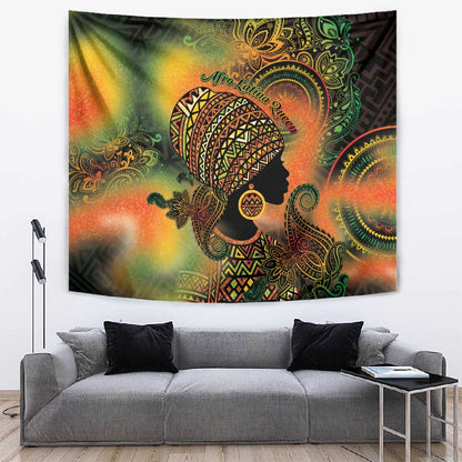 Black Women Tapestry Afro Latina Queen - African Pride