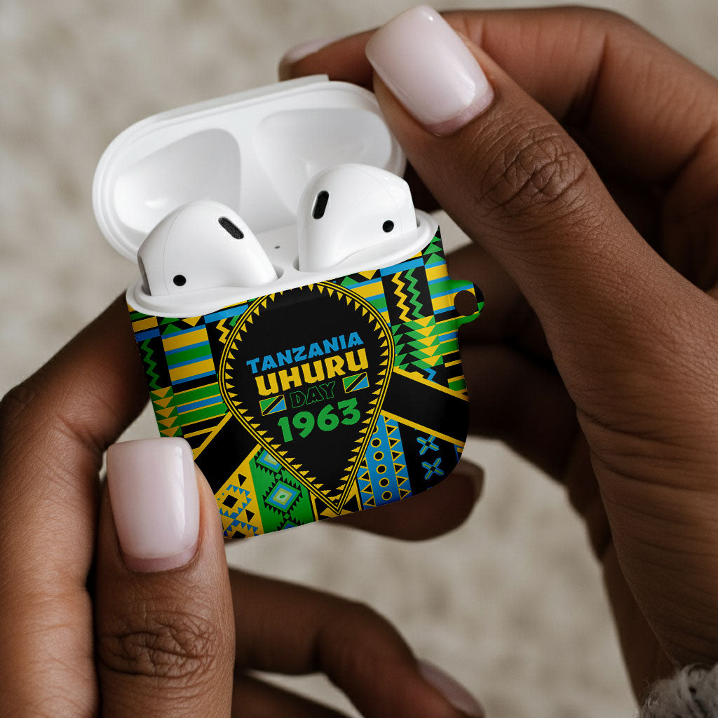 Tanzania Independence Day AirPods Case Uhuru 1963 African Shield Tribal Pattern