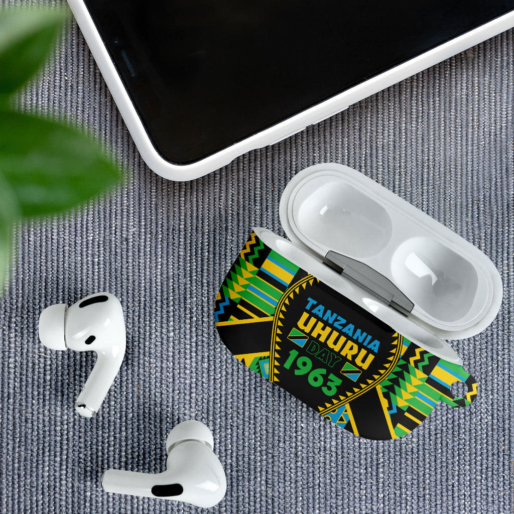 Tanzania Independence Day AirPods Case Uhuru 1963 African Shield Tribal Pattern