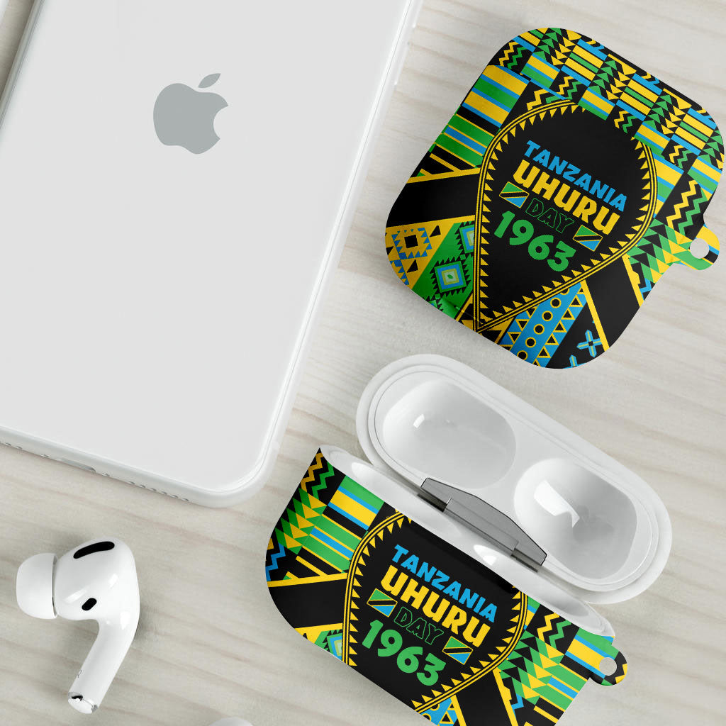 Tanzania Independence Day AirPods Case Uhuru 1963 African Shield Tribal Pattern
