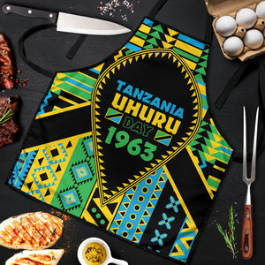 Tanzania Independence Day Apron Uhuru 1963 African Shield Tribal Pattern
