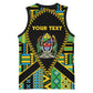 Personalized Tanzania Independence Day Basketball Jersey Uhuru 1963 African Shield Tribal Pattern