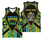 Personalized Tanzania Independence Day Basketball Jersey Uhuru 1963 African Shield Tribal Pattern