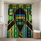 Tanzania Independence Day Bathroom Set Uhuru 1963 African Shield Tribal Pattern