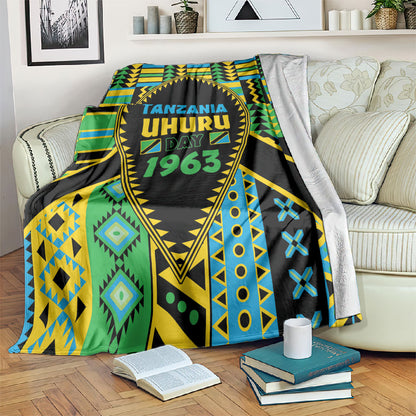 Tanzania Independence Day Blanket Uhuru 1963 African Shield Tribal Pattern