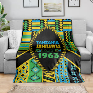 Tanzania Independence Day Blanket Uhuru 1963 African Shield Tribal Pattern