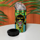 Personalized Tanzania Independence Day 4 in 1 Can Cooler Tumbler Uhuru 1963 African Shield Tribal Pattern