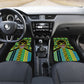 Personalized Tanzania Independence Day Car Mats Uhuru 1963 African Shield Tribal Pattern