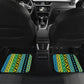 Personalized Tanzania Independence Day Car Mats Uhuru 1963 African Shield Tribal Pattern