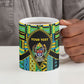 Personalized Tanzania Independence Day Ceramic Mug Uhuru 1963 African Shield Tribal Pattern