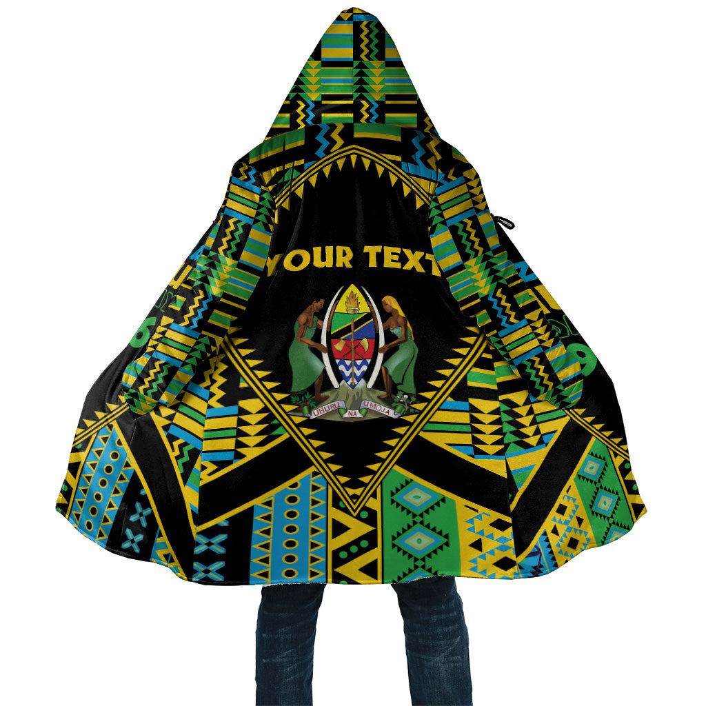 Personalized Tanzania Independence Day Cloak Uhuru 1963 African Shield Tribal Pattern