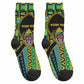 Personalized Tanzania Independence Day Crew Socks Uhuru 1963 African Shield Tribal Pattern