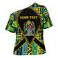 Personalized Tanzania Independence Day Cross Shoulder Shirt Uhuru 1963 African Shield Tribal Pattern