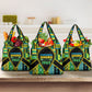 Tanzania Independence Day Grocery Bag Uhuru 1963 African Shield Tribal Pattern