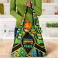 Tanzania Independence Day Grocery Bag Uhuru 1963 African Shield Tribal Pattern