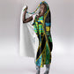 Tanzania Independence Day Hooded Blanket Uhuru 1963 African Shield Tribal Pattern