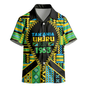 Personalized Tanzania Independence Day Kid Hawaiian Shirt Uhuru 1963 African Shield Tribal Pattern