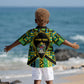 Personalized Tanzania Independence Day Kid Hawaiian Shirt Uhuru 1963 African Shield Tribal Pattern