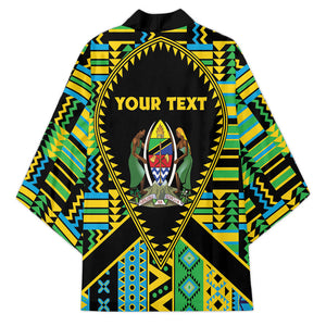 Personalized Tanzania Independence Day Kimono Uhuru 1963 African Shield Tribal Pattern