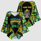 Personalized Tanzania Independence Day Kimono Sleeve Blouse Uhuru 1963 African Shield Tribal Pattern