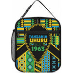 Tanzania Independence Day Lunch Bag Uhuru 1963 African Shield Tribal Pattern