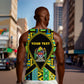 Personalized Tanzania Independence Day Men Tank Top Uhuru 1963 African Shield Tribal Pattern