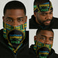 Tanzania Independence Day Neck Gaiter Uhuru 1963 African Shield Tribal Pattern