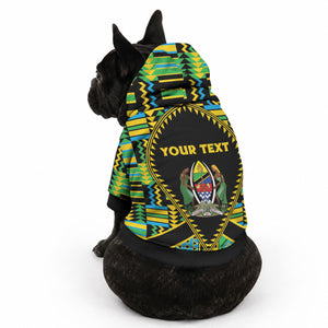 Personalized Tanzania Independence Day Pet Hoodie Uhuru 1963 African Shield Tribal Pattern