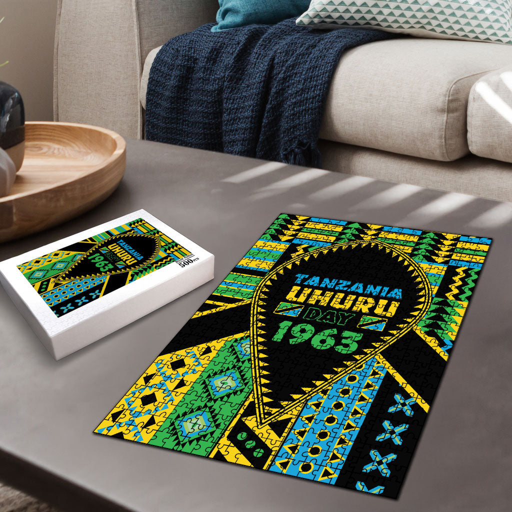 Tanzania Independence Day Puzzle Uhuru 1963 African Shield Tribal Pattern
