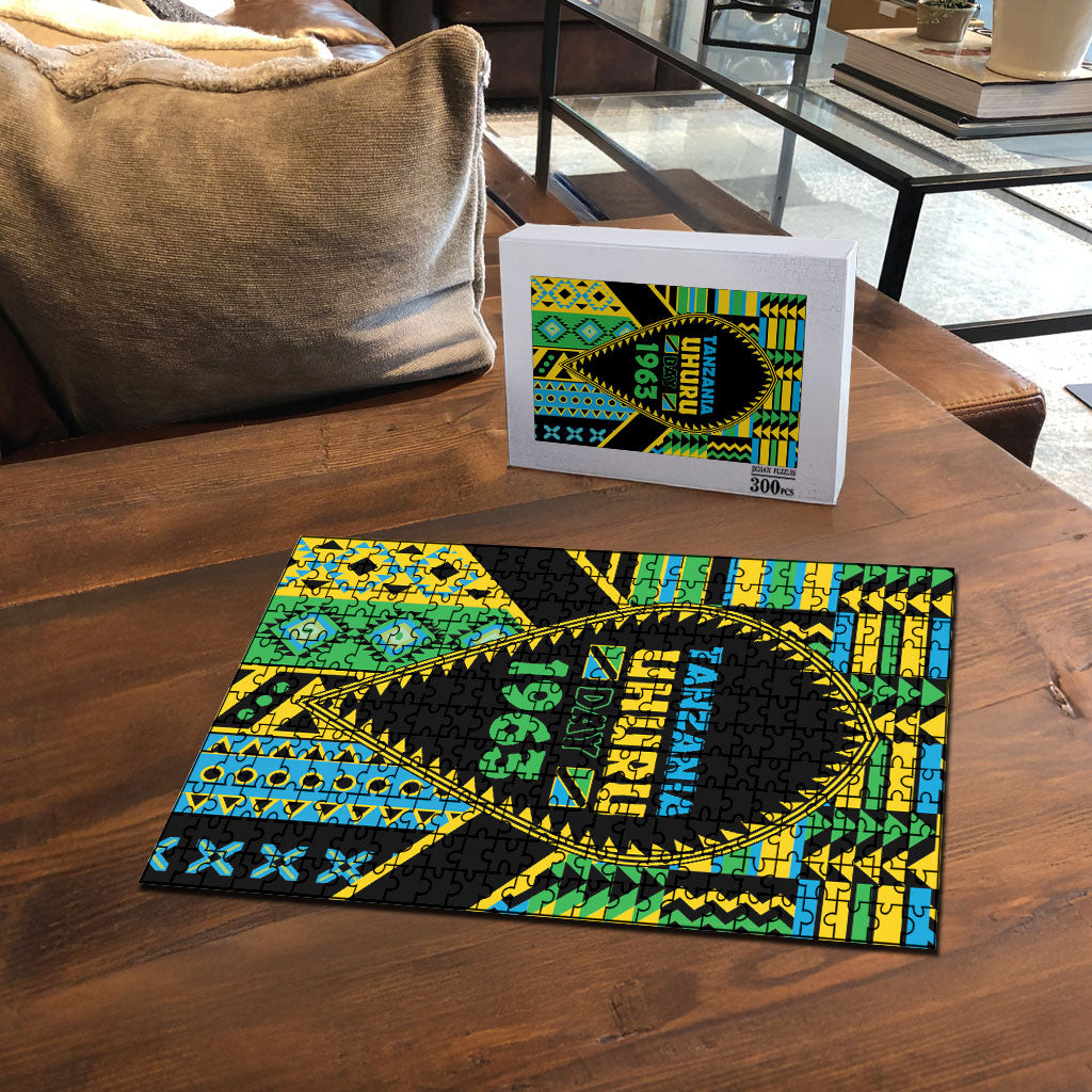 Tanzania Independence Day Puzzle Uhuru 1963 African Shield Tribal Pattern