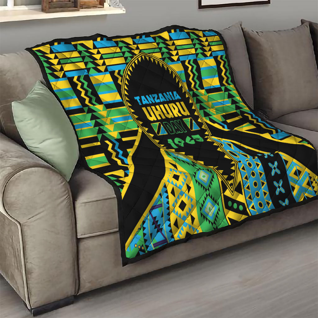Tanzania Independence Day Quilt Uhuru 1963 African Shield Tribal Pattern
