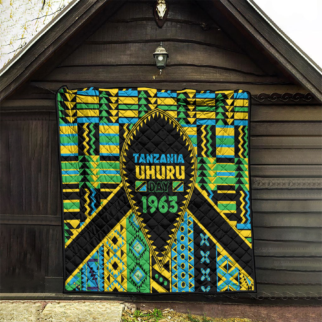 Tanzania Independence Day Quilt Uhuru 1963 African Shield Tribal Pattern