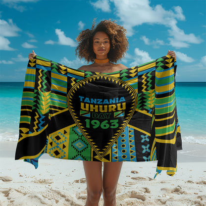 Tanzania Independence Day Sarong Uhuru 1963 African Shield Tribal Pattern
