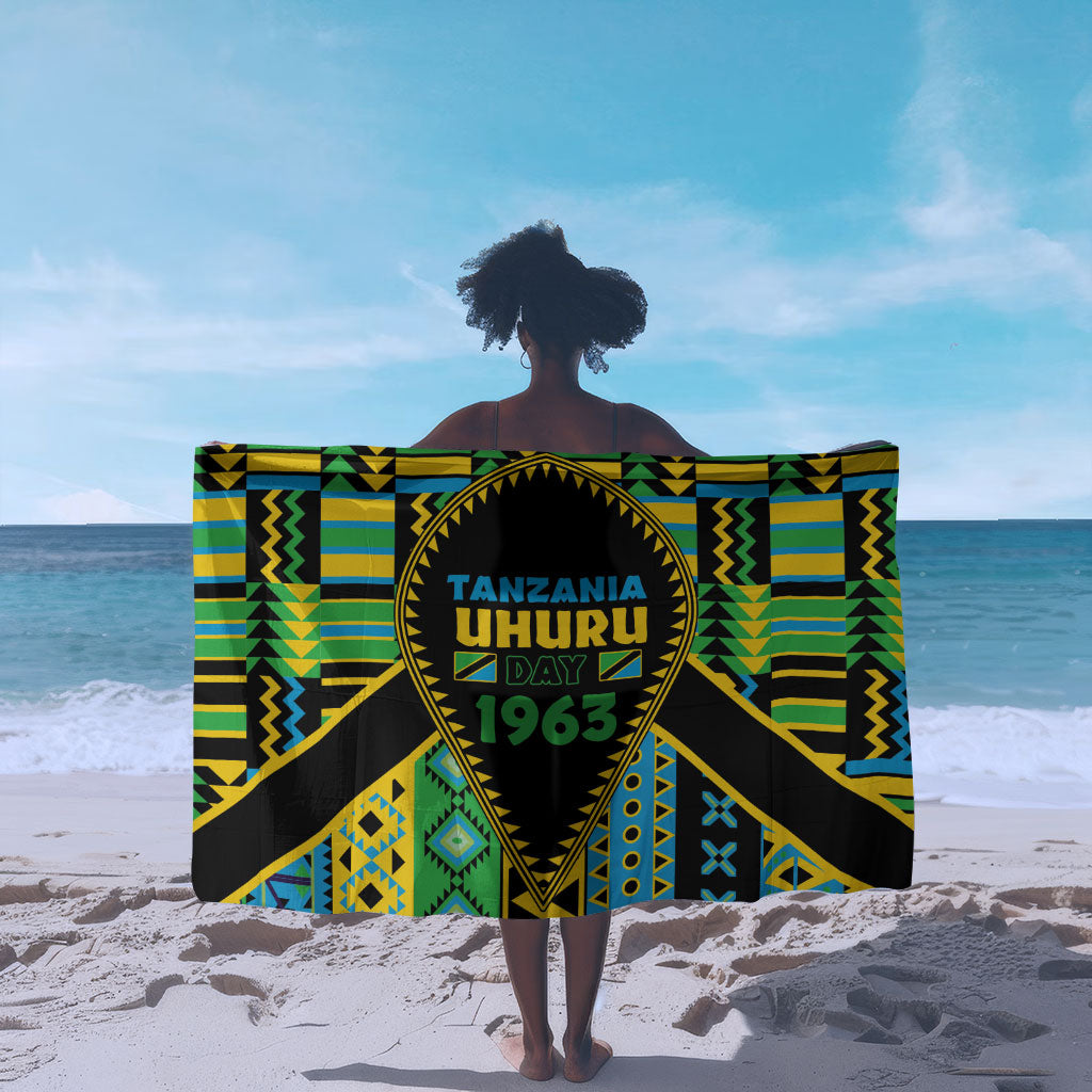 Tanzania Independence Day Sarong Uhuru 1963 African Shield Tribal Pattern