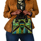 Tanzania Independence Day Shoulder Handbag Uhuru 1963 African Shield Tribal Pattern