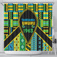 Tanzania Independence Day Shower Curtain Uhuru 1963 African Shield Tribal Pattern