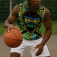 Personalized Tanzania Independence Day Sleeveless Hoodie Uhuru 1963 African Shield Tribal Pattern