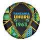 Tanzania Independence Day Spare Tire Cover Uhuru 1963 African Shield Tribal Pattern