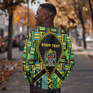 Personalized Tanzania Independence Day Sweatshirt Uhuru 1963 African Shield Tribal Pattern