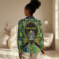 Personalized Tanzania Independence Day Women Casual Shirt Uhuru 1963 African Shield Tribal Pattern