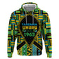 Personalized Tanzania Independence Day Zip Hoodie Uhuru 1963 African Shield Tribal Pattern