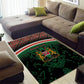 Personalized Kenya Independence Day Area Rug Tribal Lion 1963 Maasai Beadwork
