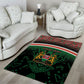Personalized Kenya Independence Day Area Rug Tribal Lion 1963 Maasai Beadwork